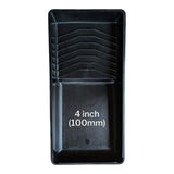 Black paint roller tray - 4 inch, from above