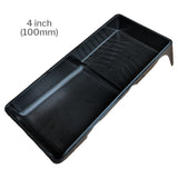 Black paint roller tray - 4 inch