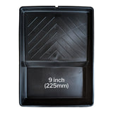 Black paint roller tray - 9 inch, from above