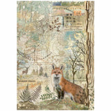 Stamperia Forest Fox rice paper - sheet