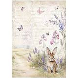 Stamperia Lavender Bunny rice paper - sheet