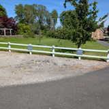 Visitor spaces at Chevin Green Farm