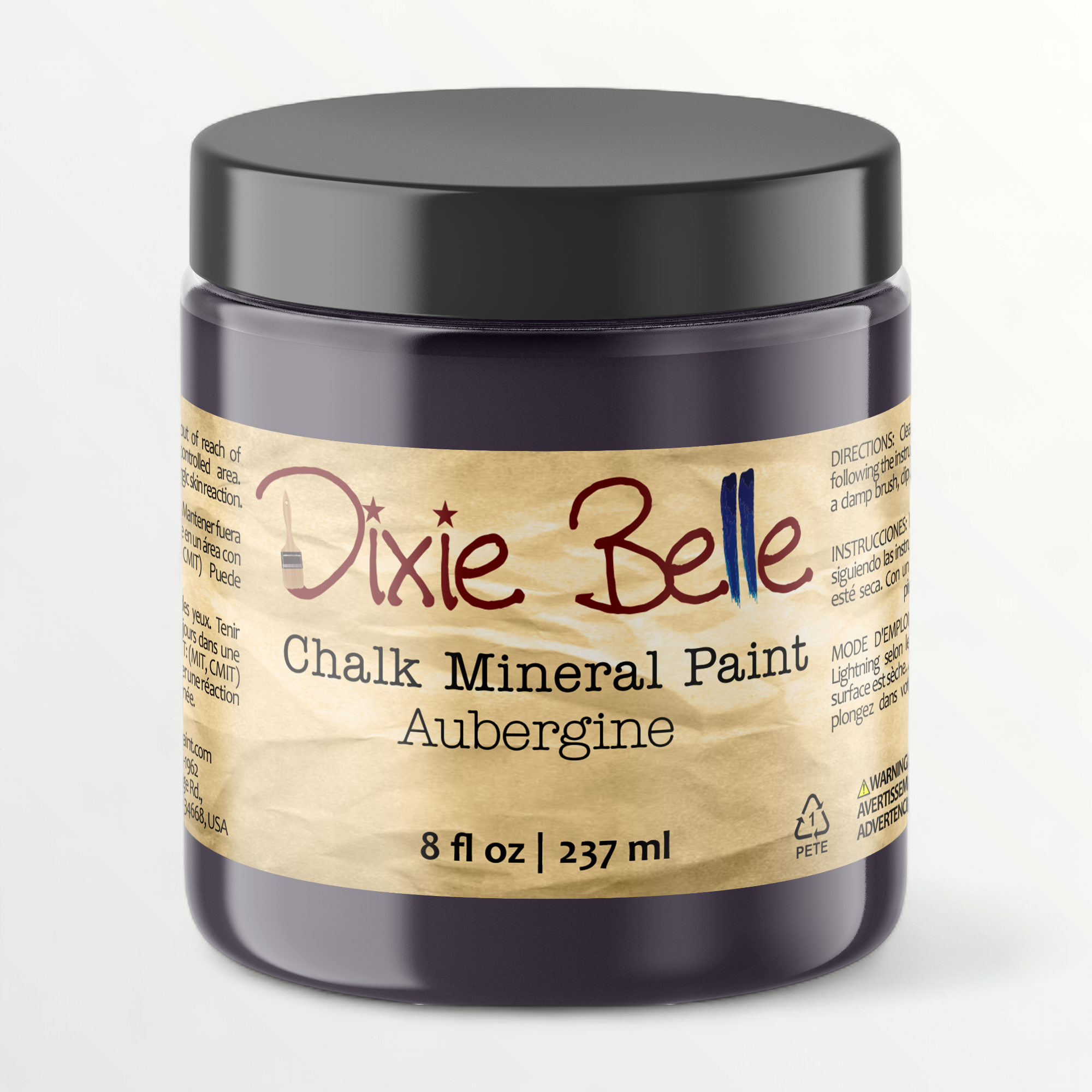 Dixie Belle Aubergine chalk mineral paint - 8oz