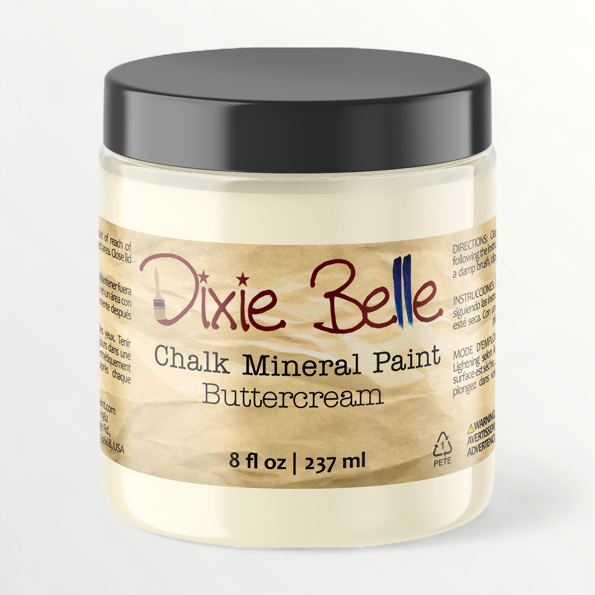 Dixie Belle Buttercream chalk mineral paint - 8oz
