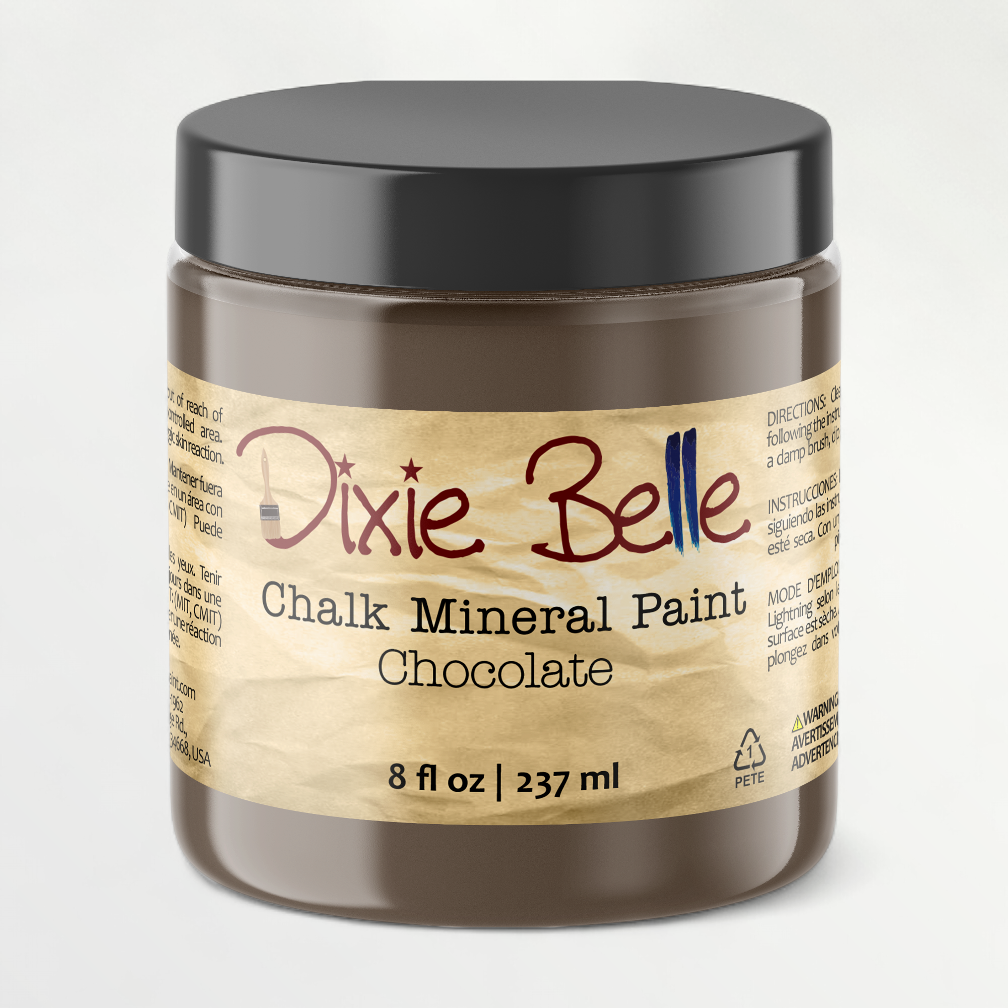 Dixie Belle Chocolate chalk mineral paint - 8oz