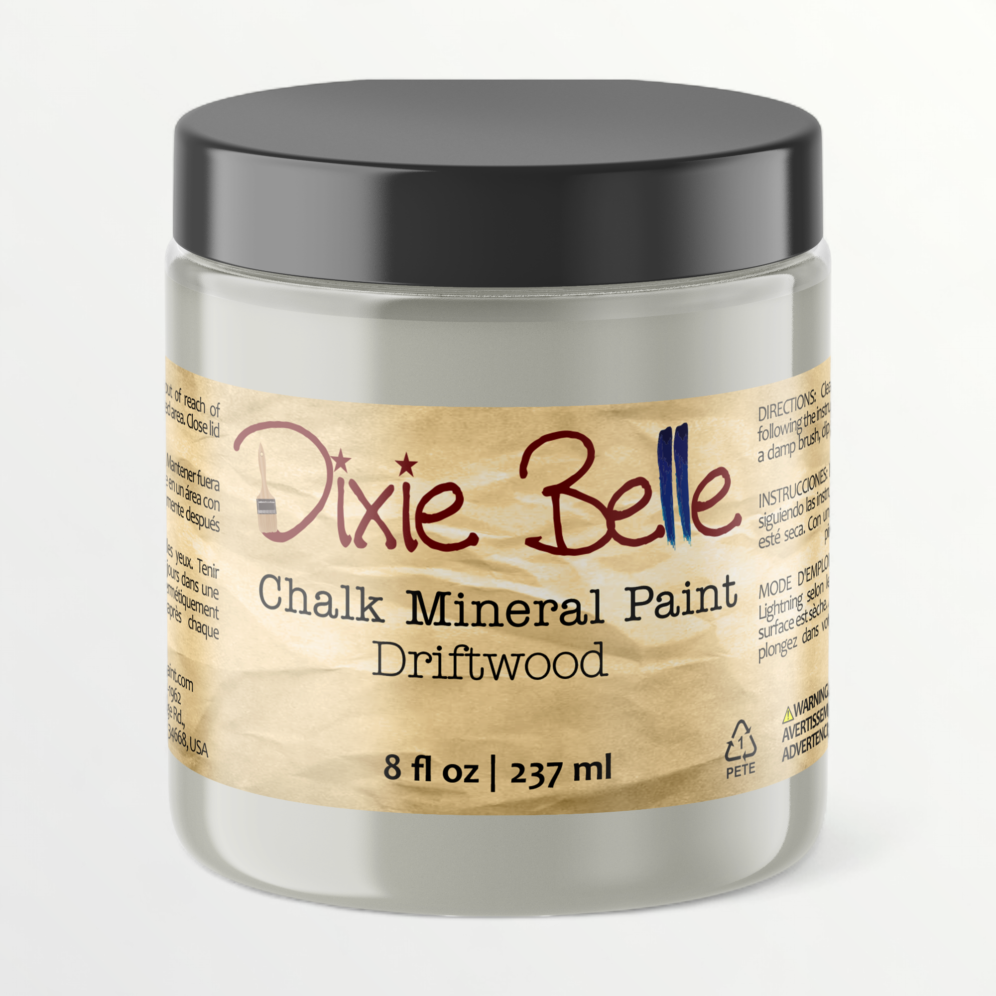 Dixie Belle Driftwood chalk mineral paint - 8oz