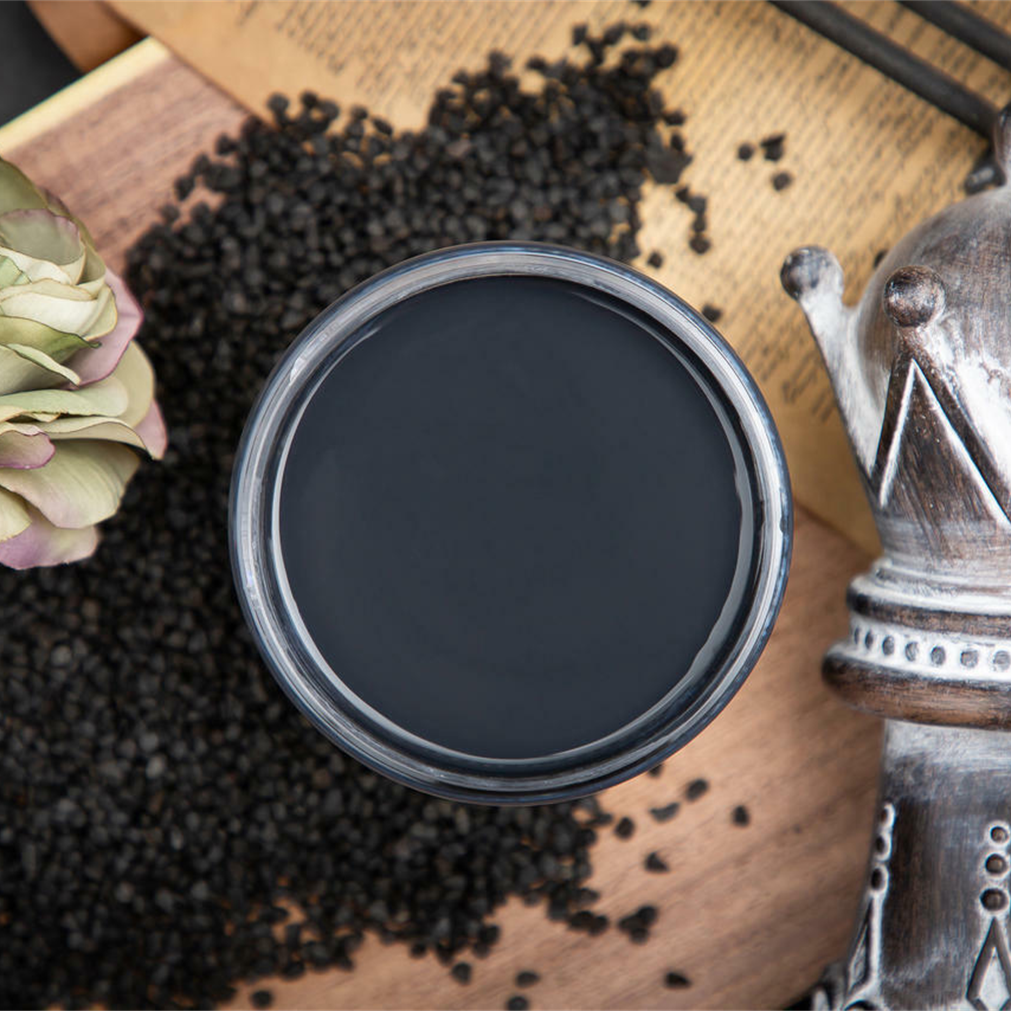Dixie Belle Midnight Sky chalk mineral paint - flat lay