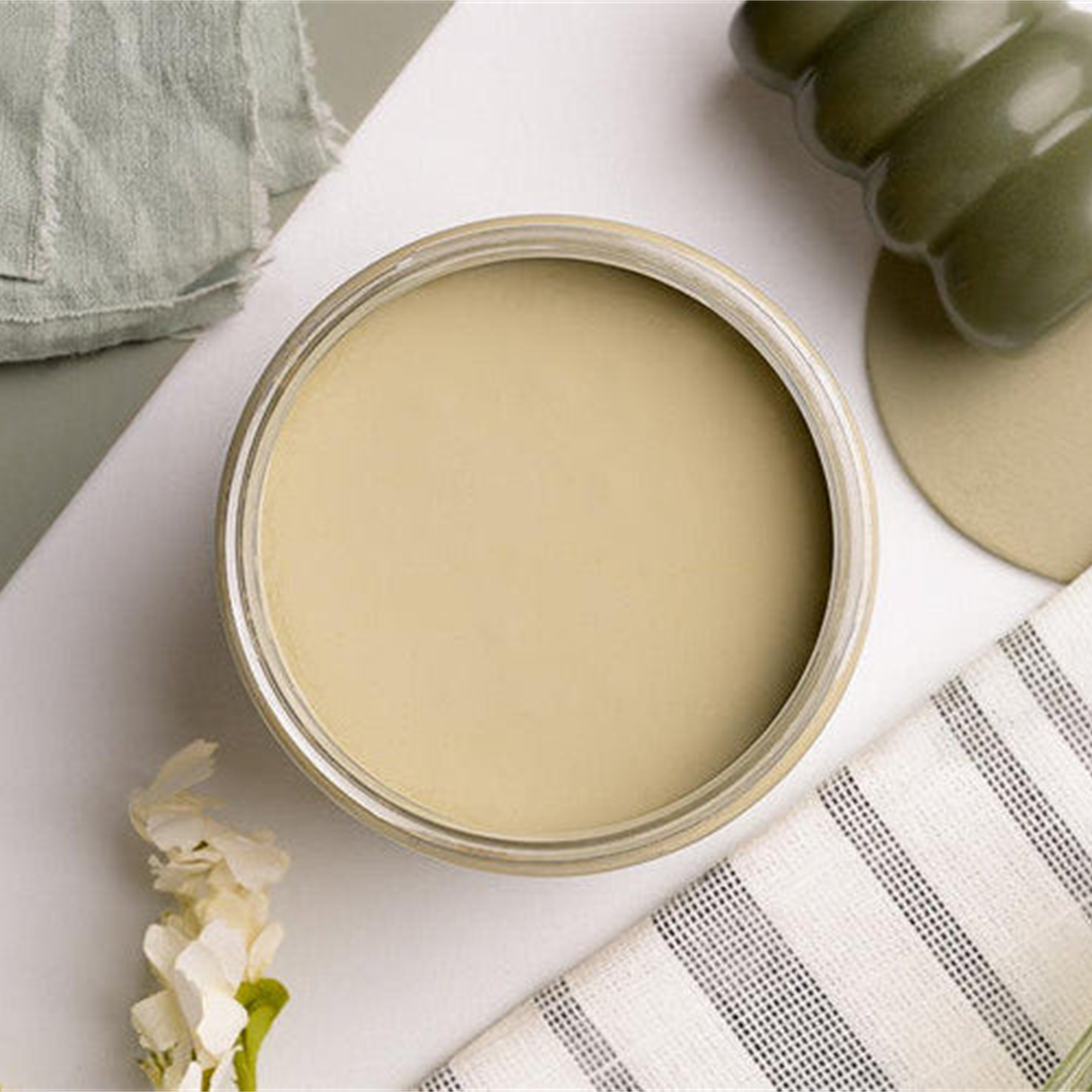 Dixie Belle Olive Wood chalk mineral paint - flat lay