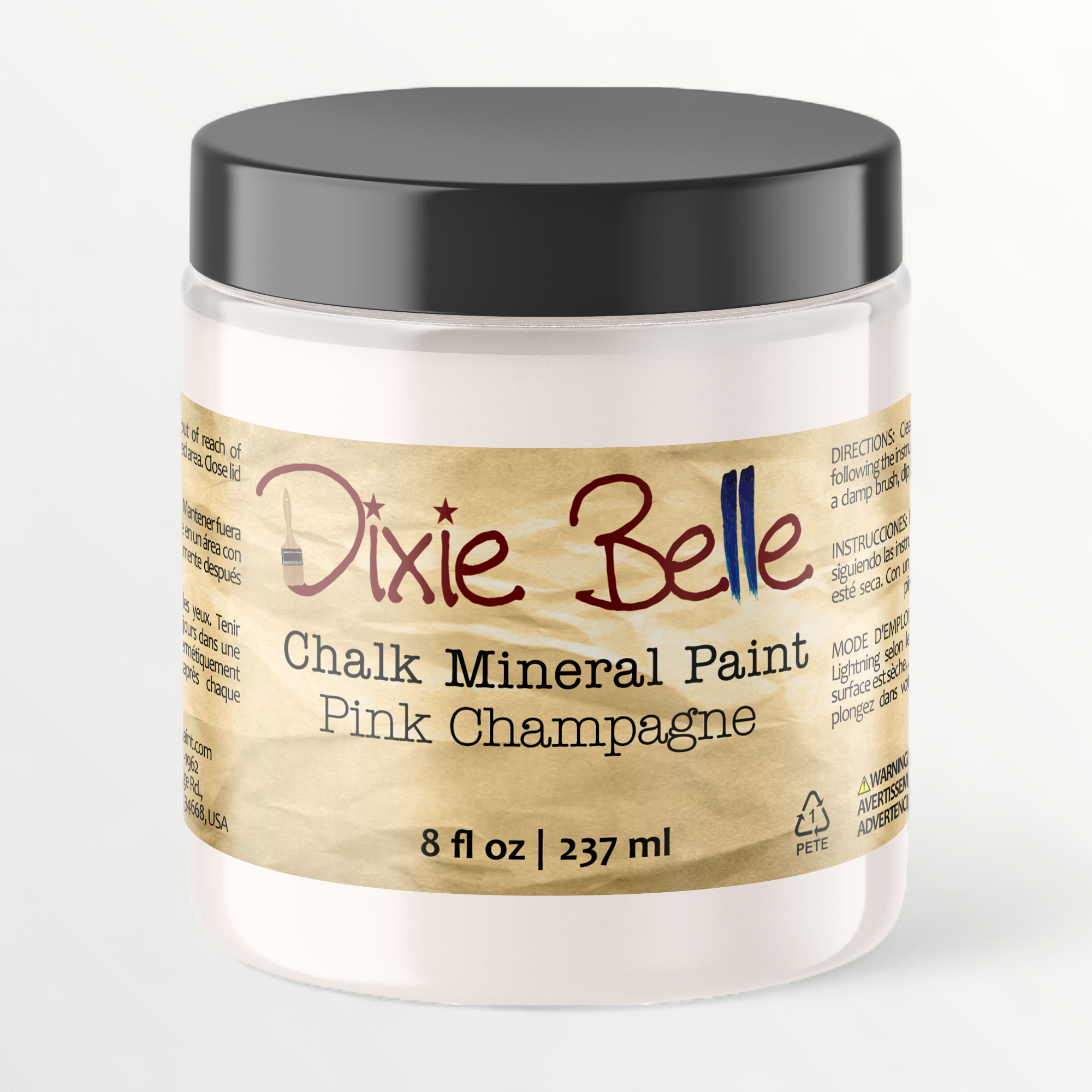Dixie Belle Pink Champagne chalk mineral paint - 8oz