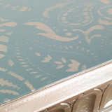 Green Austinsuite dressing table with champagne highlights