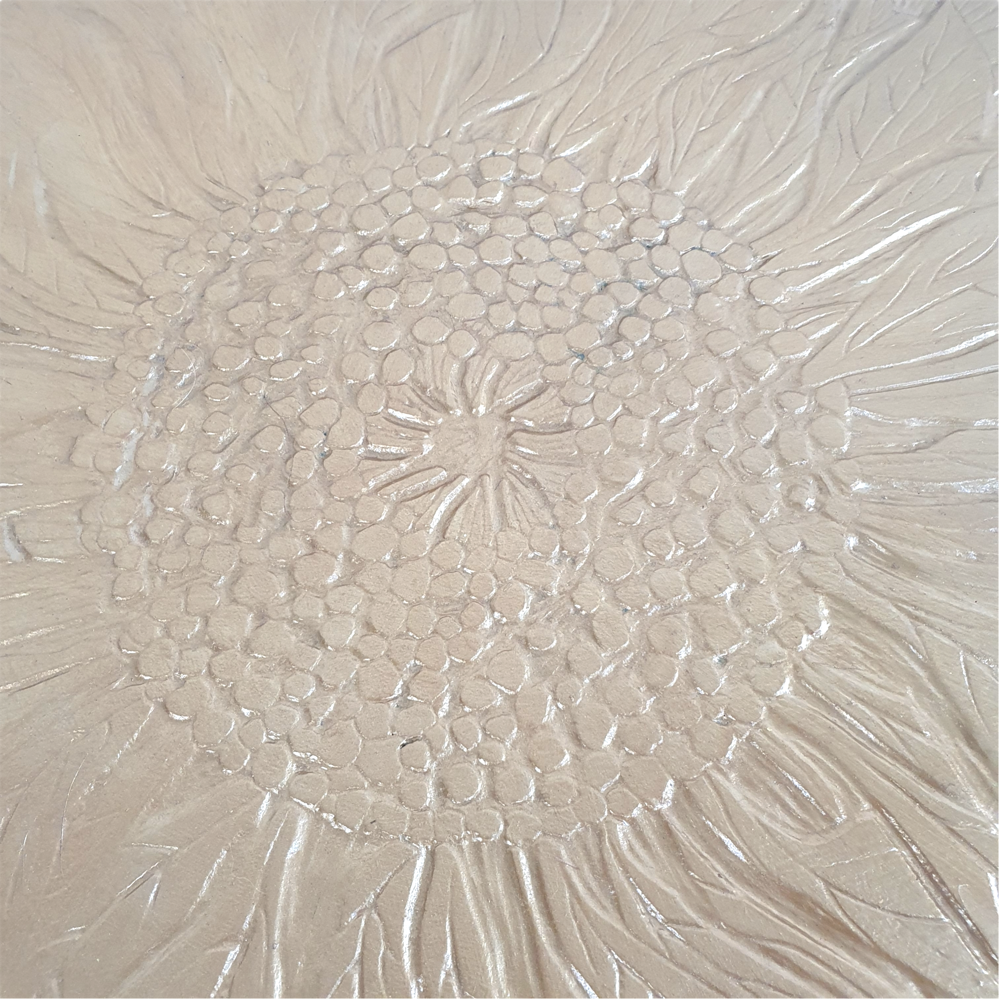 Gold-topped square coffee table