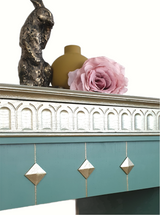 Green Austinsuite dressing table with champagne highlights