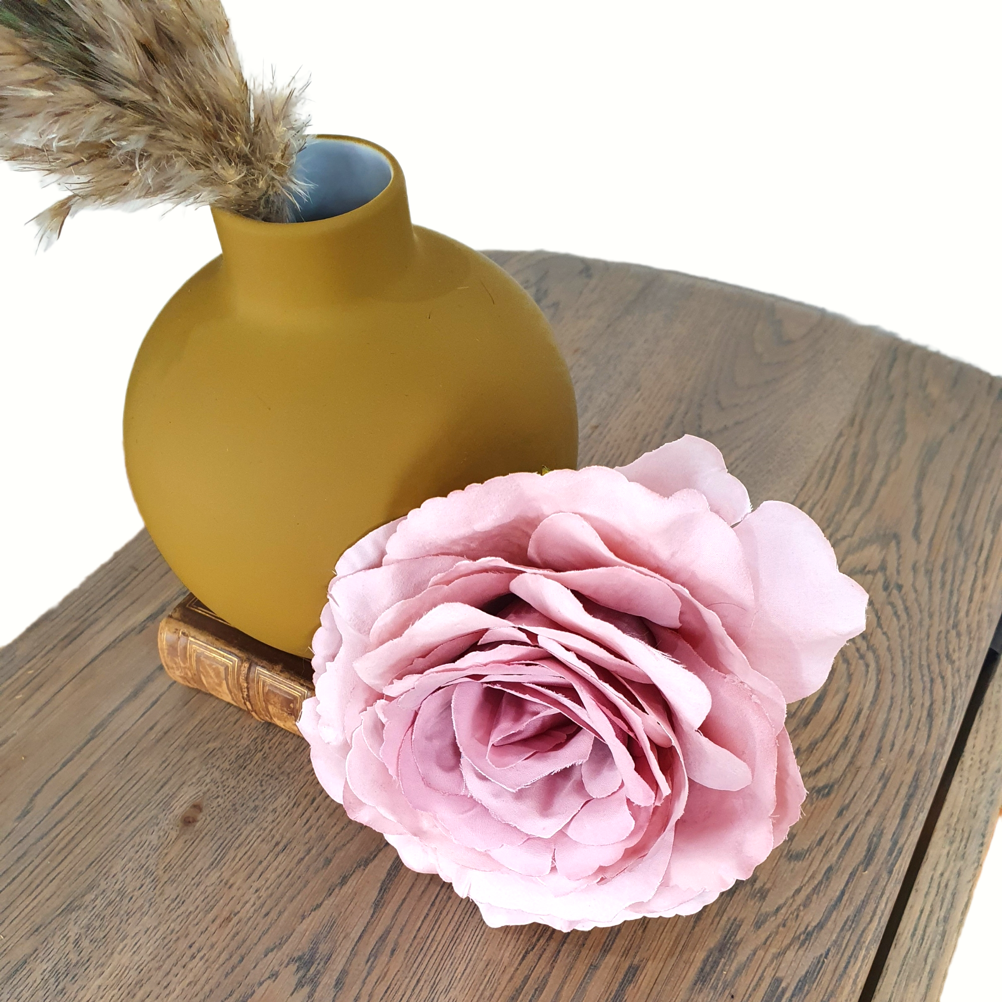 Small oak dropleaf side table