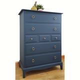 Blue Stag Minstrel tallboy chest of drawers
