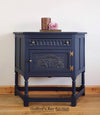 Small blue credence cupboard